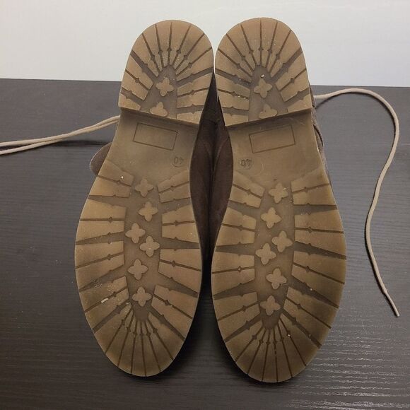 Steve Madden Taupe Real Suede Low Combat Boots 9 - Picture 8 of 10